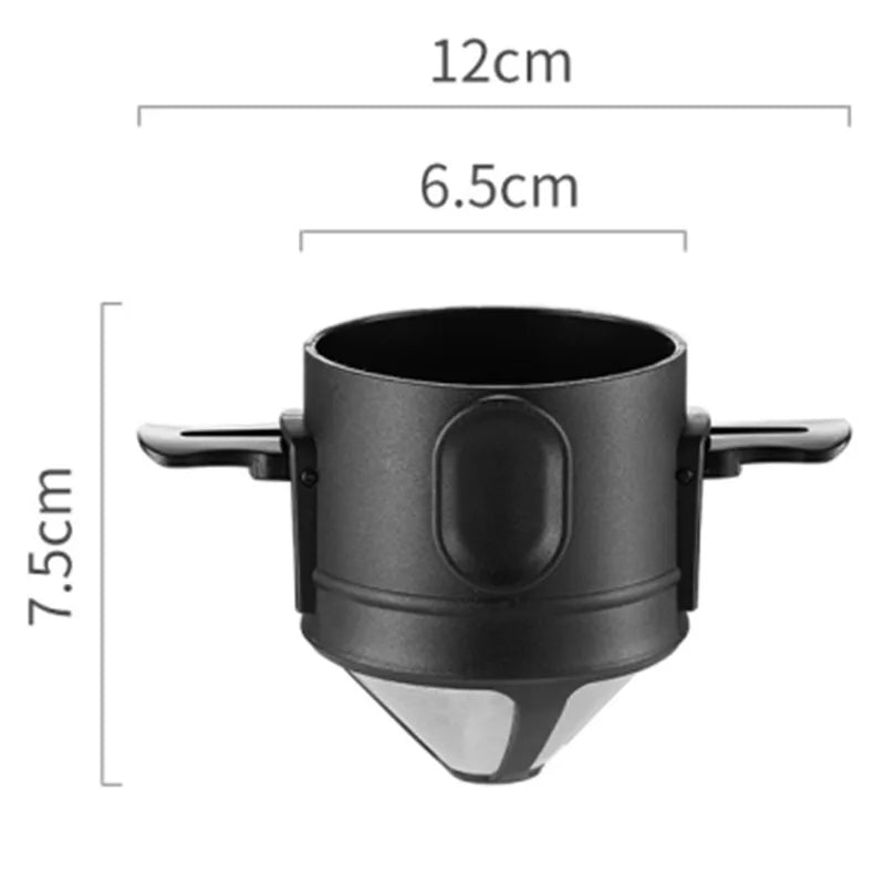 Filtro de Café Portátil em Aço Inoxidável 304 – Reutilizável e Sustentável