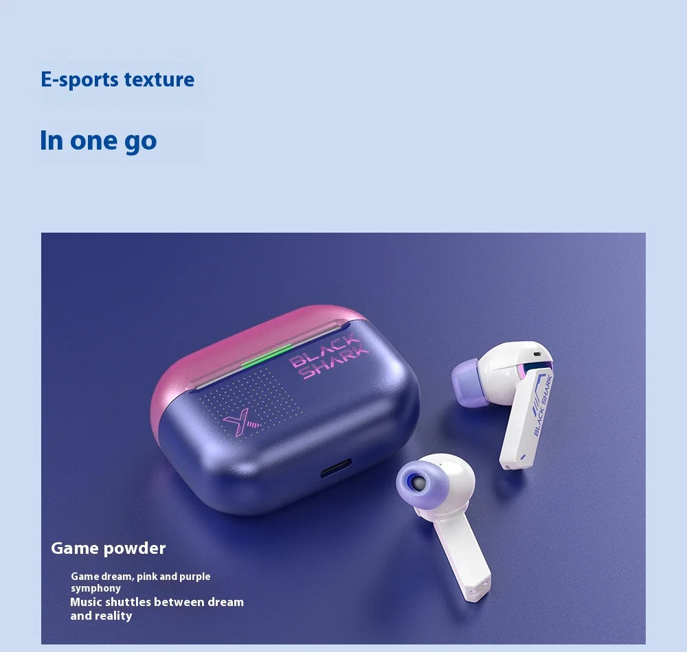 Black Shark JoyBuds Plus – Fones Bluetooth 5.4 para Games e Esportes