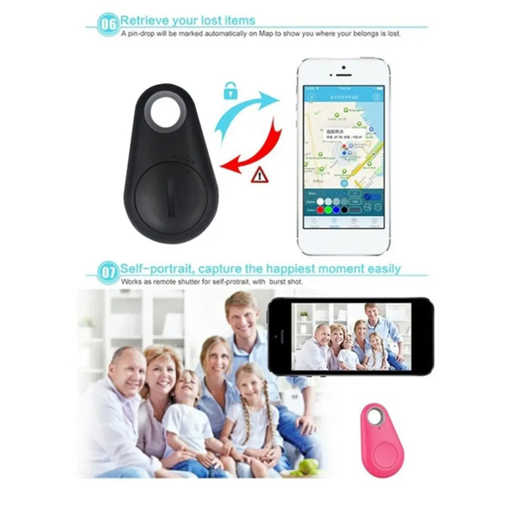 Mini Rastreador Bluetooth 4.0 Inteligente – Localizador GPS para Pets, Crianças, Chaves e Carteiras | Alarme Antiperda Sem Fio