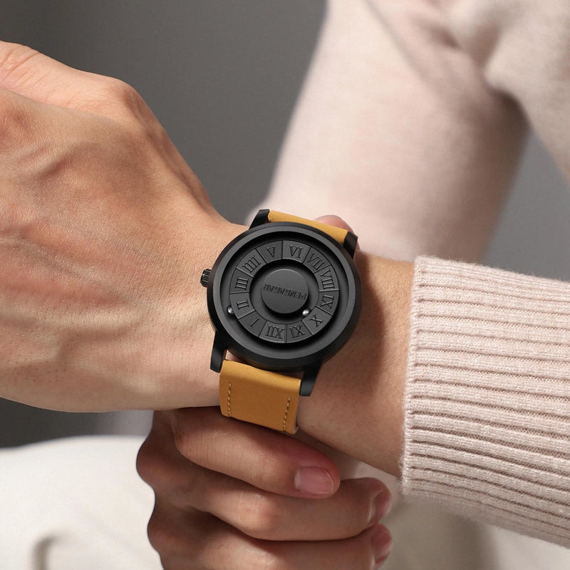 Relógio Masculino de Luxo 2024 ⌚ Design Exclusivo com Ponteiro Magnético e Resistência à Água