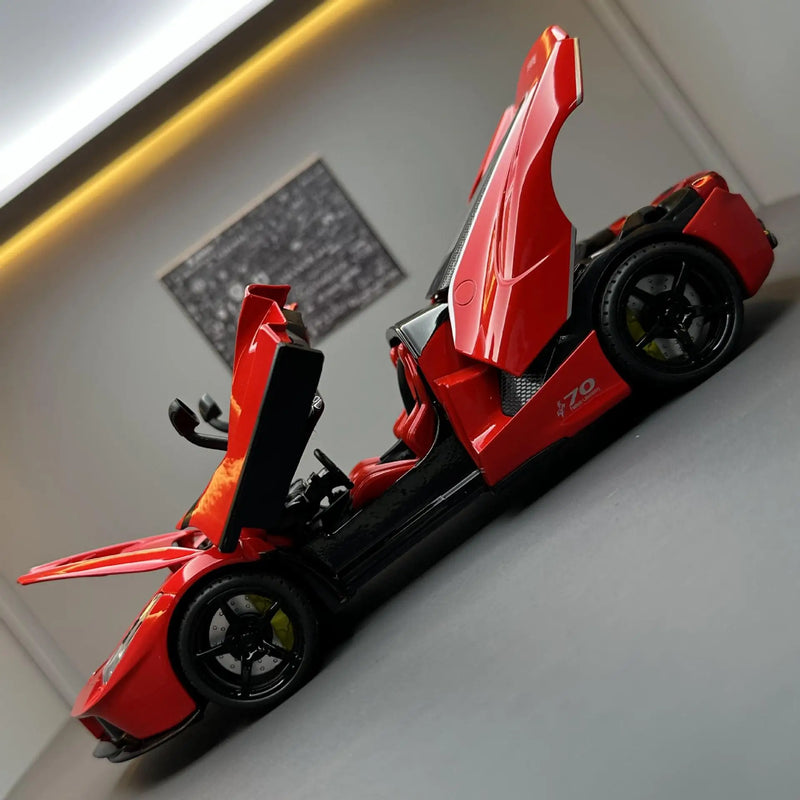 🏎️ Miniatura Ferrari LaFerrari Conversível 1:22 Welly – Modelo de Corrida Colecionável (Diecast)