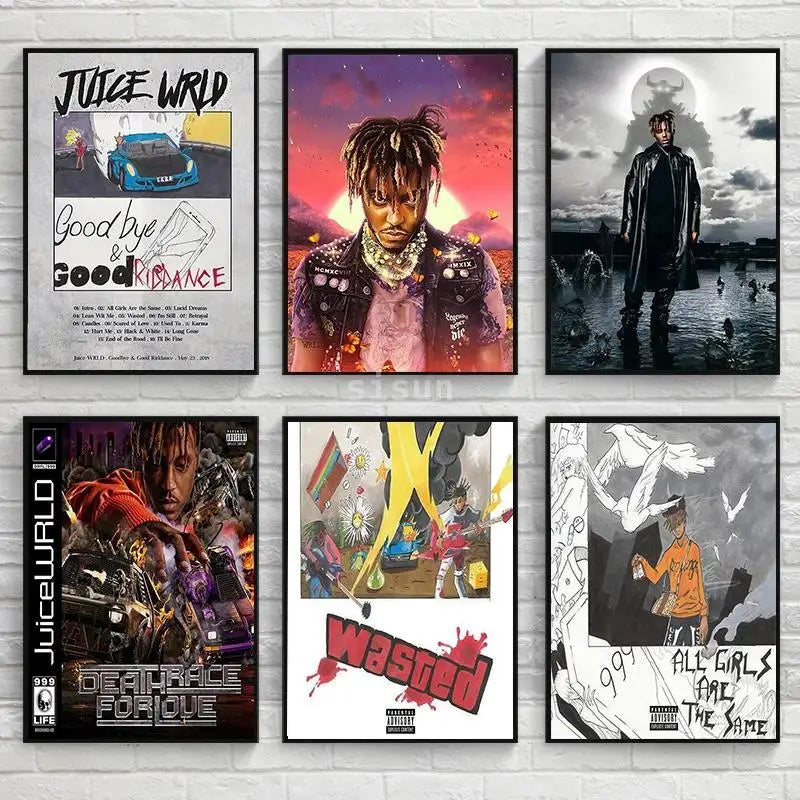 Pôster de Arte do Álbum "Goodbye & Good Riddance" de Juice WRLD em Canvas