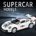 🏎️ Miniatura Porsche 911 GT3 Sport 1:32 MAKEDA – Modelo Esportivo com Luz e Som (Diecast)