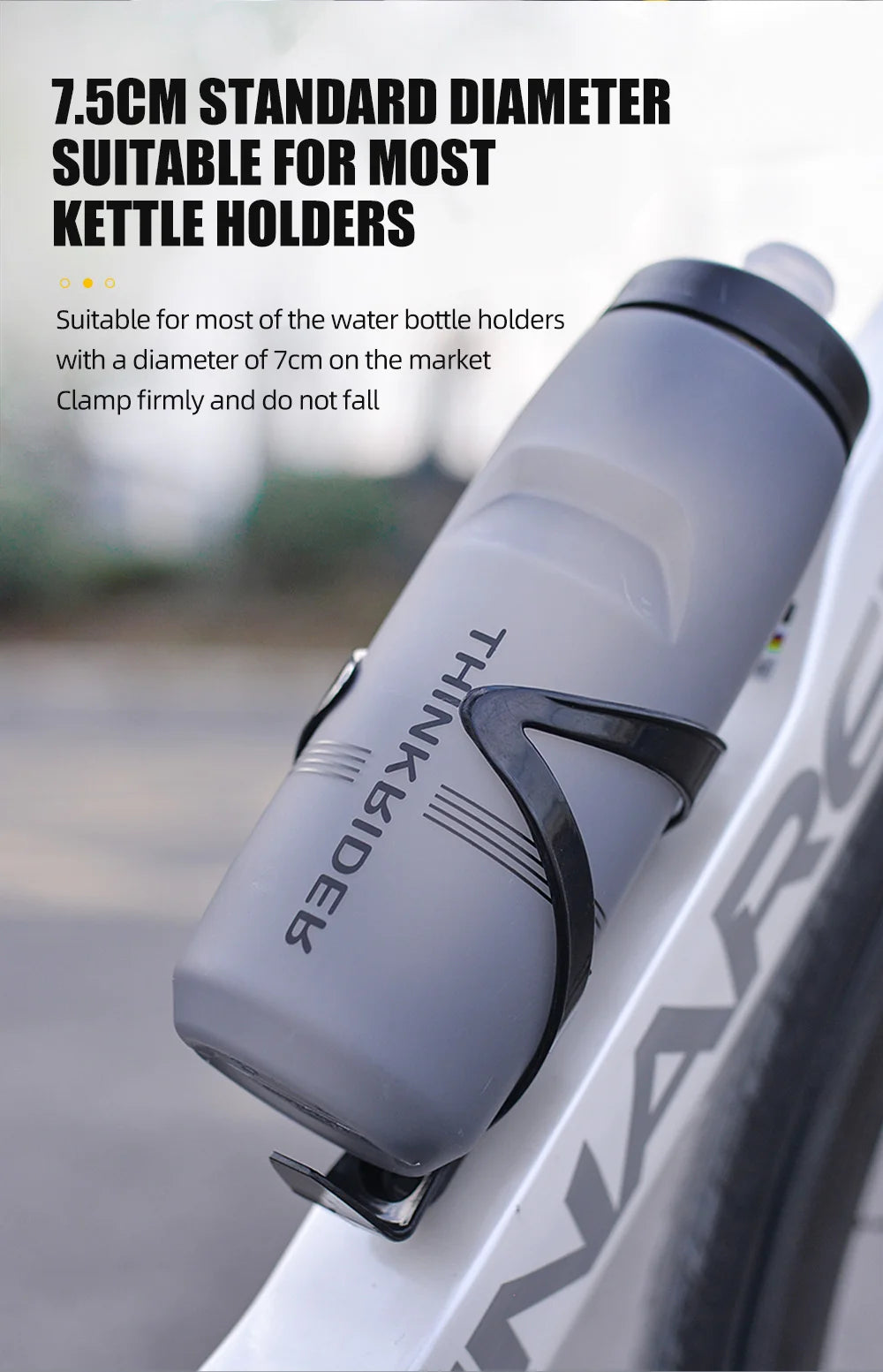 ThinkRider Garrafa de Água para Ciclismo – 620ml/750ml