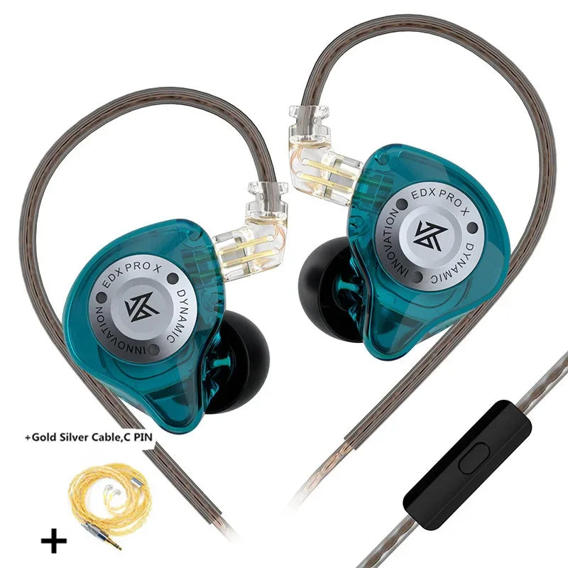 KZ EDX PRO X – Fone de Ouvido Dinâmico HiFi Bass | Qualidade Profissional para Música e Esporte!