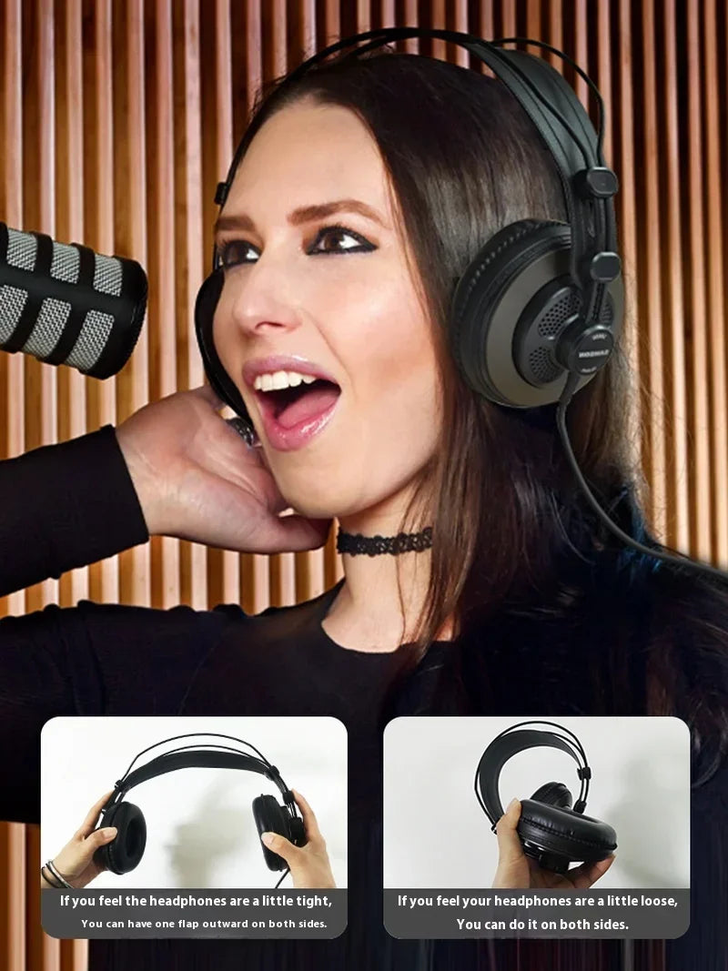 SAMSON SR850 Headphones – Fones de Ouvido Semi-Fechados Profissionais para Gravações