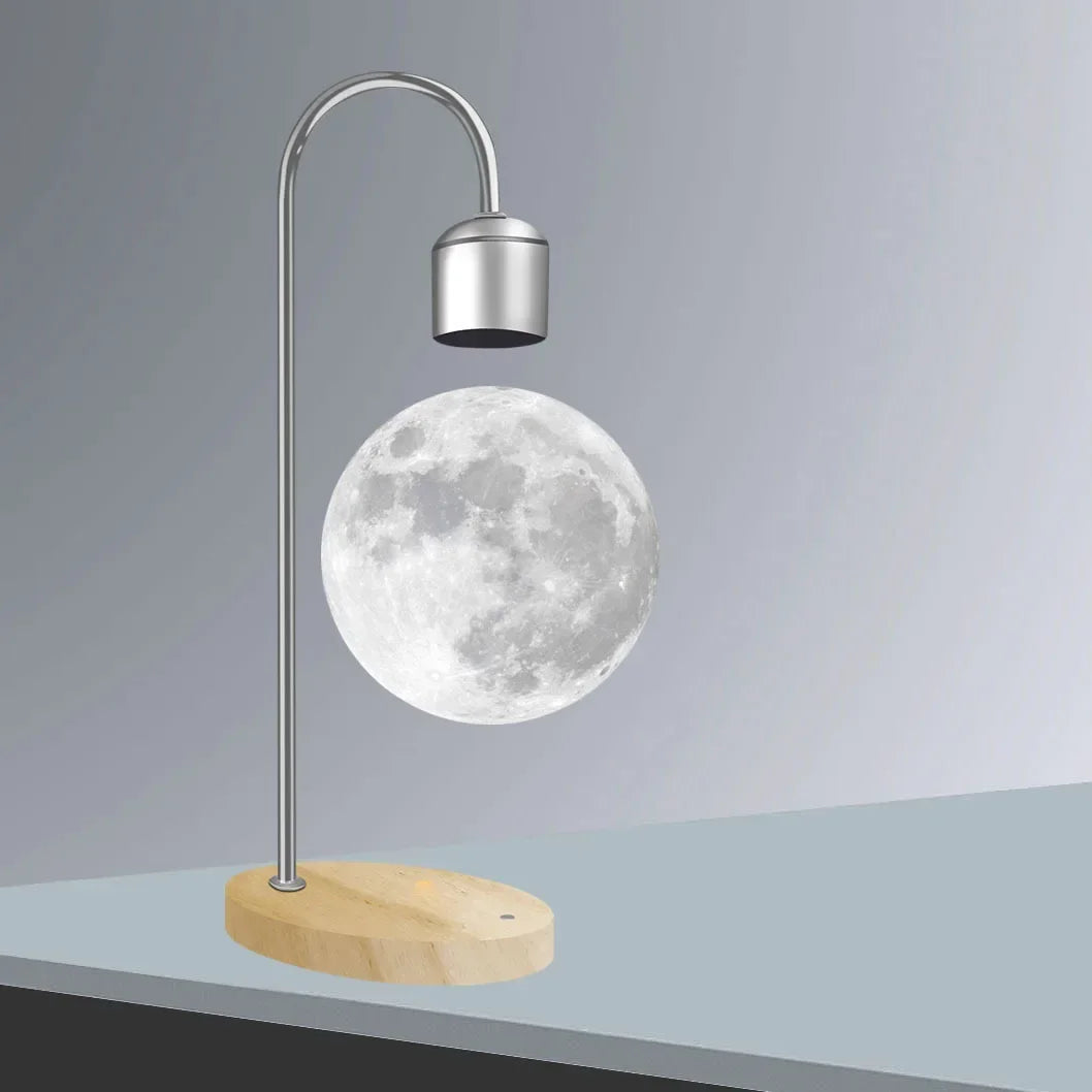 Luminária Lua Flutuante com Levitação Magnética