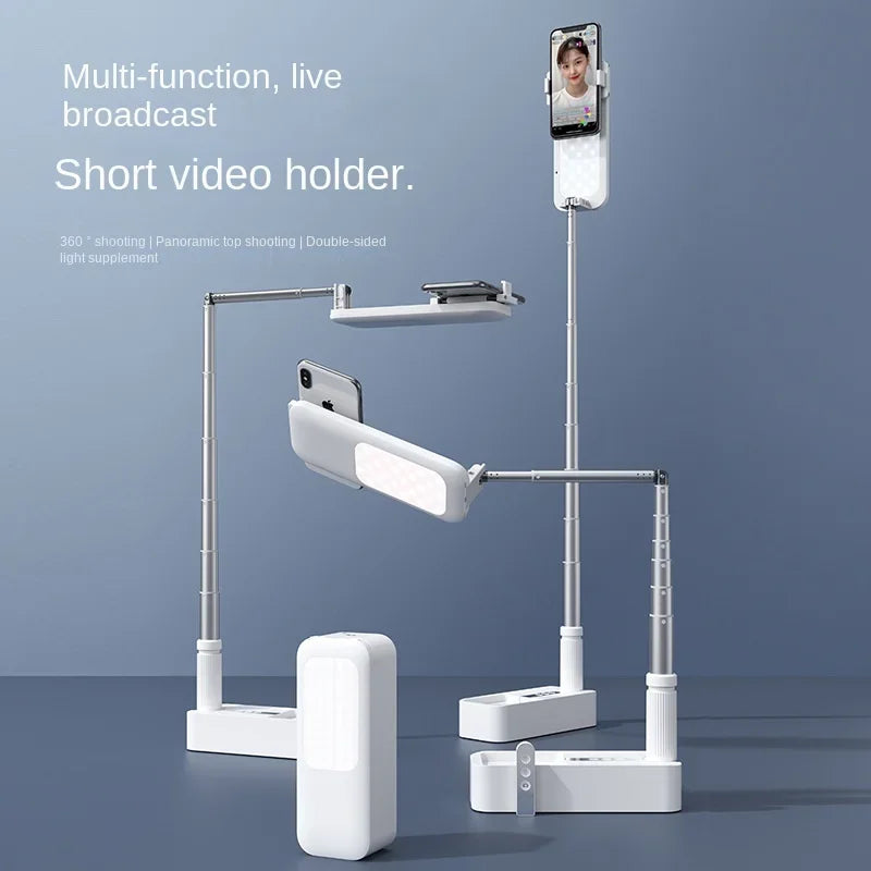 Influencer Live Streaming Stand with Beauty Ring Light