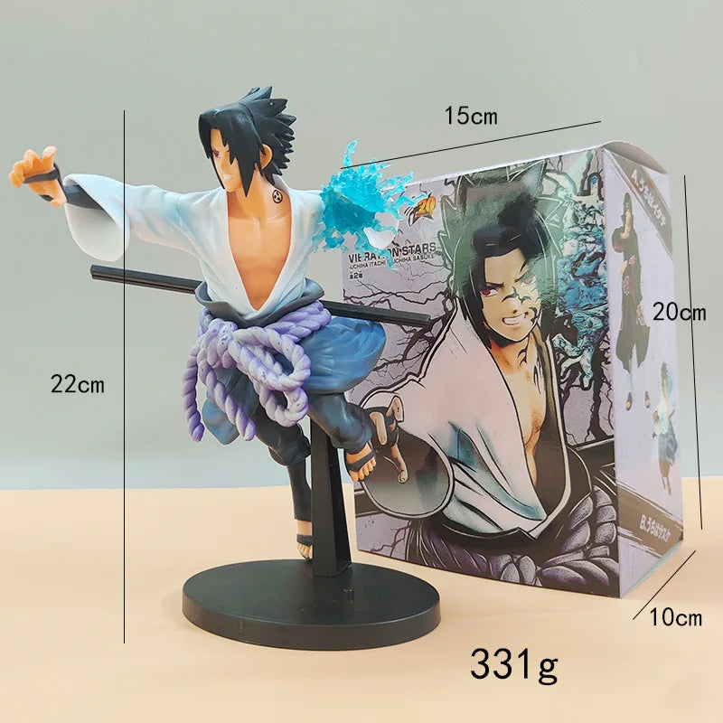 Bandai 20cm Naruto Sasuke Uchiha Action Figure - PVC Model