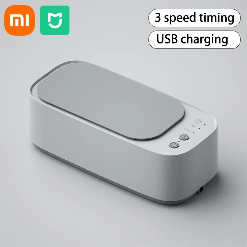 Máquina de Limpeza Ultrassônica Xiaomi MIJIA para Óculos e Joias - Limpeza de Alta Frequência 45KHZ