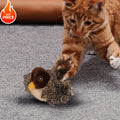 Brinquedo Interativo para Gatos - Pássaro de Pelúcia com Chirp e Catnip (Não Voa)