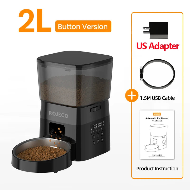 Alimentador Automático ROJECO para Gatos e Cães!