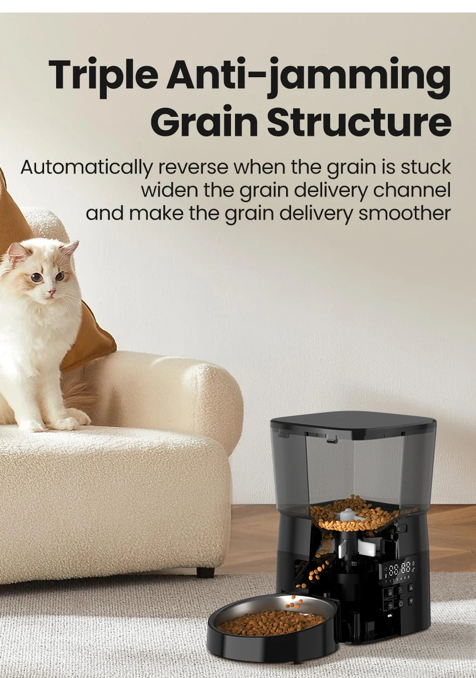 Alimentador Automático ROJECO para Gatos e Cães!