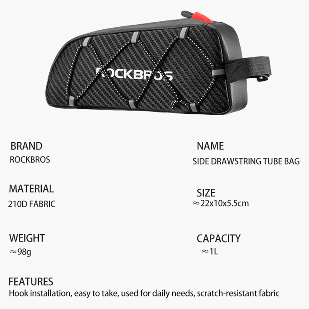 Bolsa de Quadro ROCKBROS – Impermeável, Leve e Funcional para Ciclismo