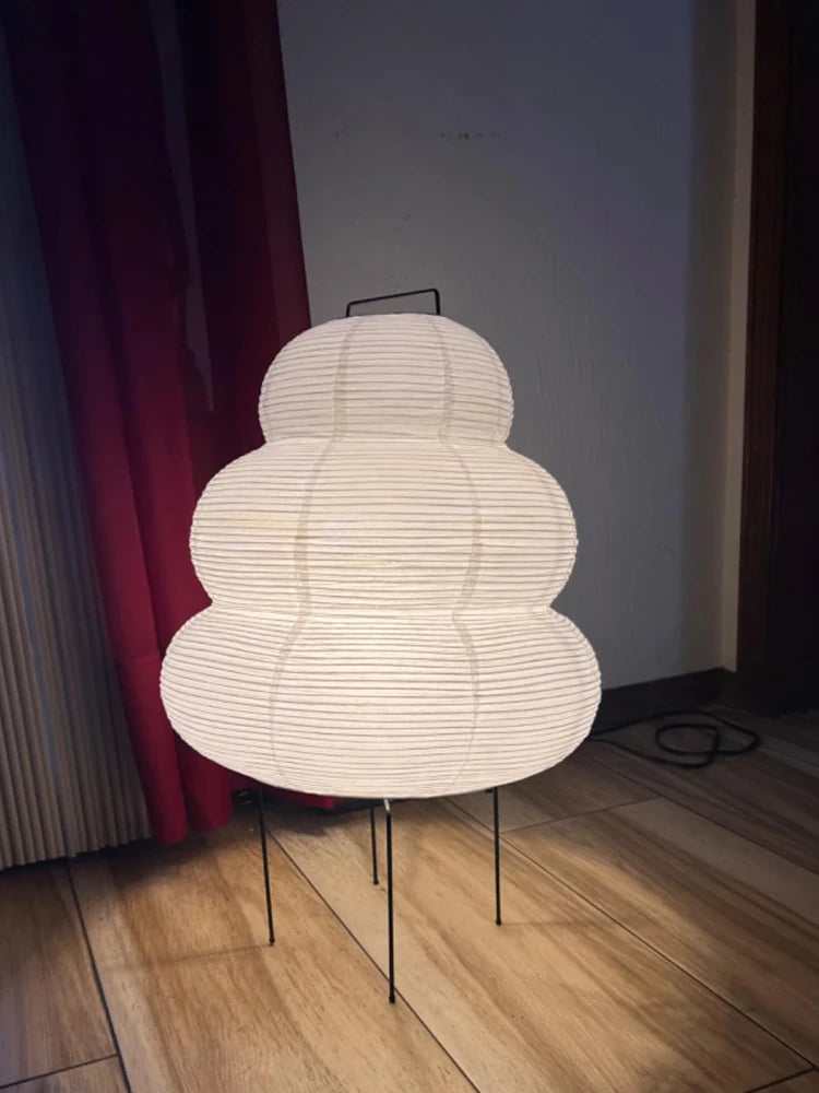 Lâmpada de Mesa LED Estilo Japonês – Elegância e Tradição com Toque Moderno!