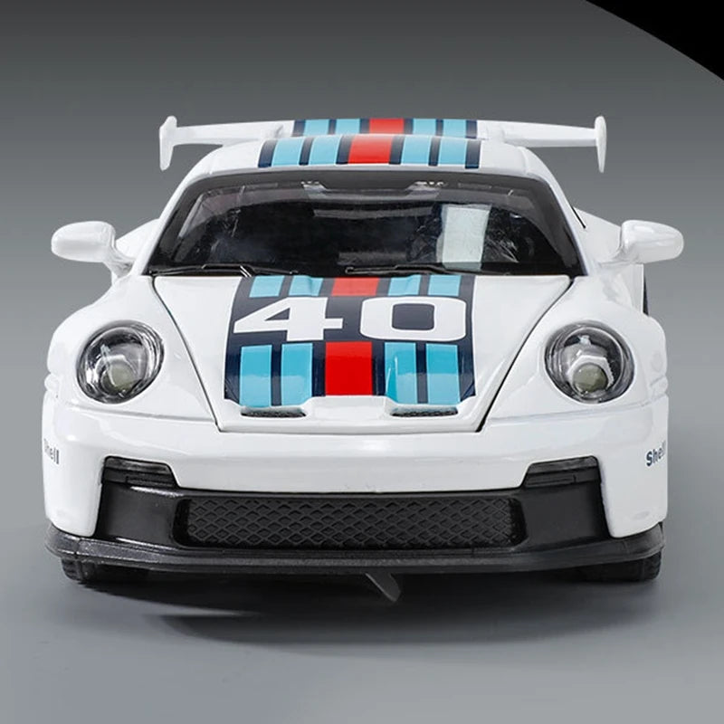 🏎️ Miniatura Porsche 911 GT3 Sport 1:32 MAKEDA – Modelo Esportivo com Luz e Som (Diecast)