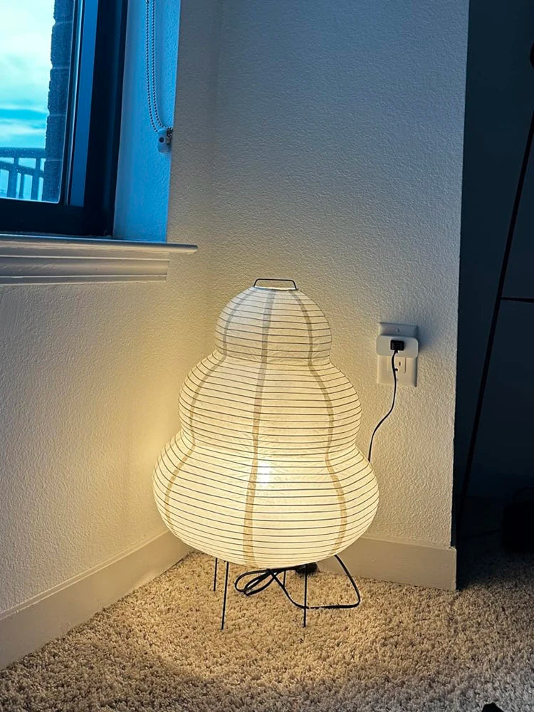 Lâmpada de Mesa LED Estilo Japonês – Elegância e Tradição com Toque Moderno!