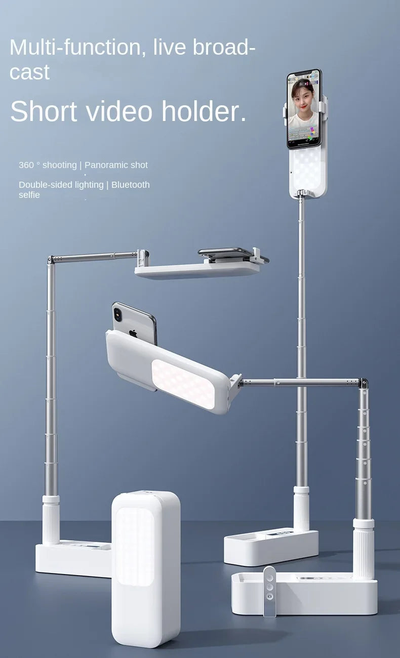 Influencer Live Streaming Stand with Beauty Ring Light