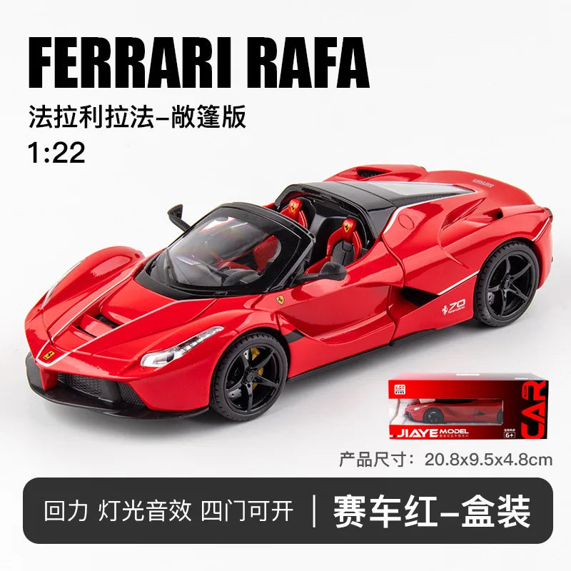 🏎️ Miniatura Ferrari LaFerrari Conversível 1:22 Welly – Modelo de Corrida Colecionável (Diecast)