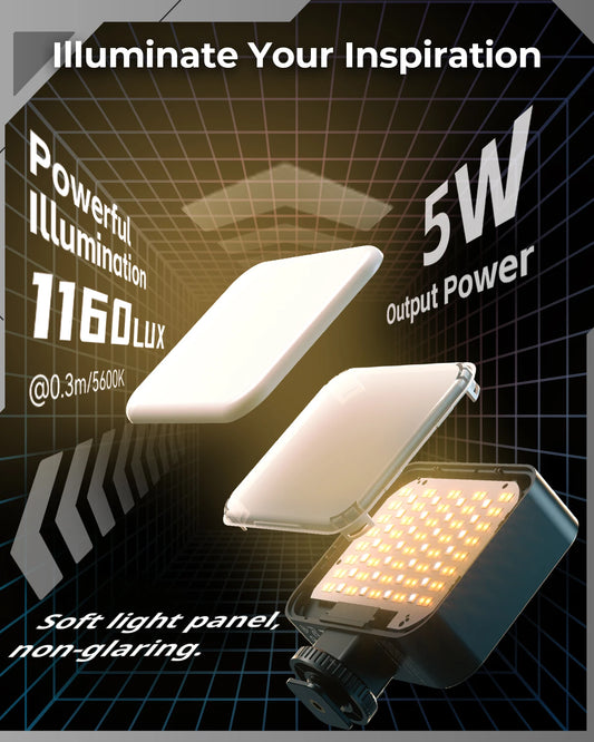 Mini Luz de Vídeo LED SmallRig Vibe P96 Pro - Iluminação Profissional para Fotografia e Vlogging!