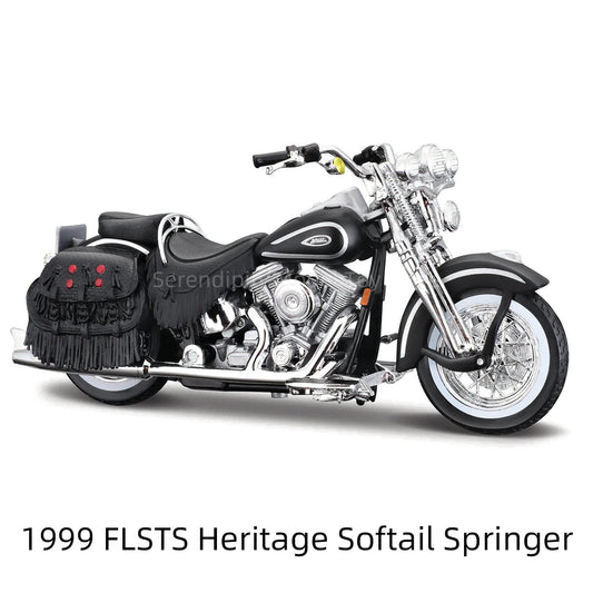Maisto 1:18 Harley Davidson 1999 FLSTS Heritage Softail Springer Die Cast Vehicles Collectible Hobbies Motorcycle Model Toys