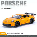 🏎️ Miniatura Porsche 911 GT3 RS 1:32 – Carro Esportivo de Liga Metálica com Som e Luz | Modelo Colecionável | Presente Infantil e Adulto