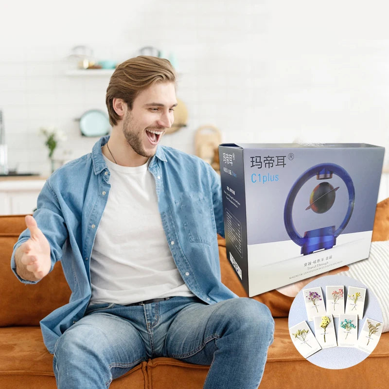 Martiel Maglev Stereo Bluetooth Speaker – O Presente Perfeito de Aniversário com Tecnologia e Som de Alta Qualidade!
