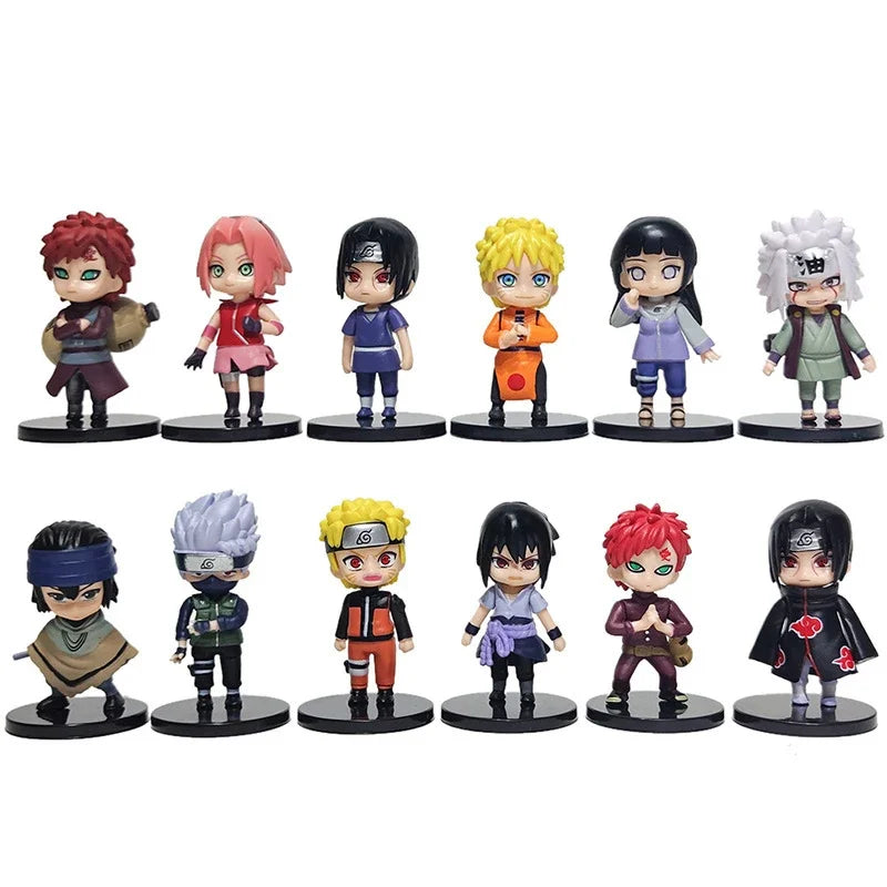 Figura Naruto Anime - Blind Box Lucky Box - Sasuke, Kakashi e Itachi