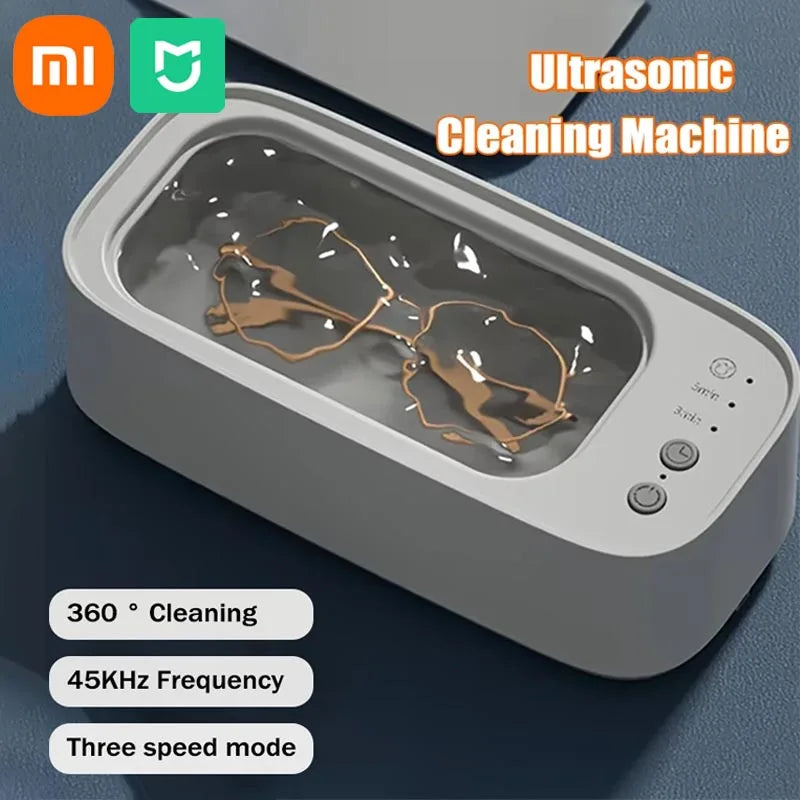 Máquina de Limpeza Ultrassônica Xiaomi MIJIA para Óculos e Joias - Limpeza de Alta Frequência 45KHZ