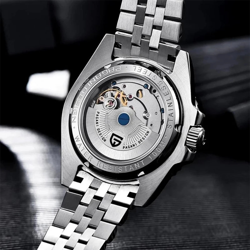 Relógio PAGANI DESIGN V3 GMT - Relógio Masculino de Luxo com Cristal de Safira, Automático e Resistente à Água