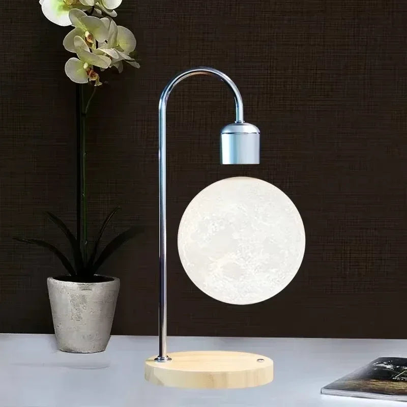Luminária Lua Flutuante com Levitação Magnética