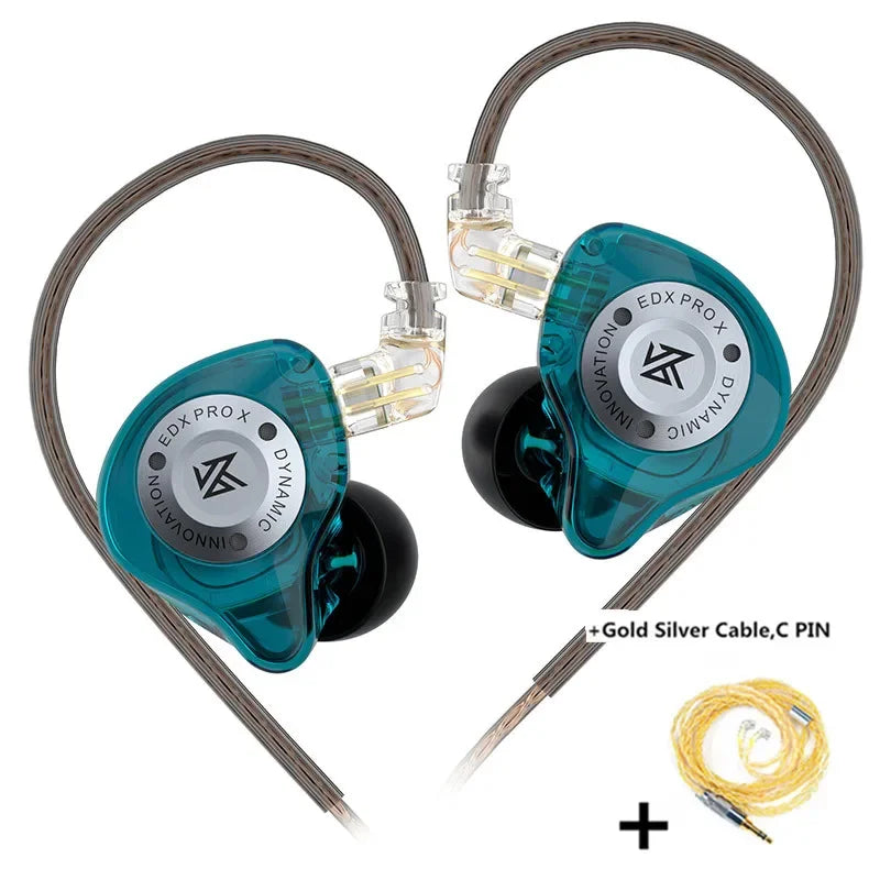 KZ EDX PRO X – Fone de Ouvido Dinâmico HiFi Bass | Qualidade Profissional para Música e Esporte!