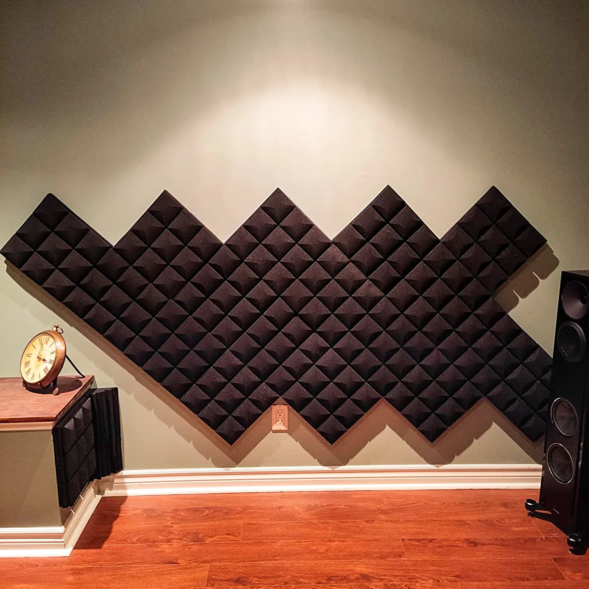 TOUO Studio Acoustic Foam Panels – Painéis de Espuma Acústica para Estúdios, Escritórios e Tratamento de Som