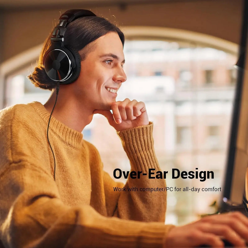 Oneodio Pro-10 Wired Headphones – Fones de Ouvido Profissionais para Estúdio e Gravação