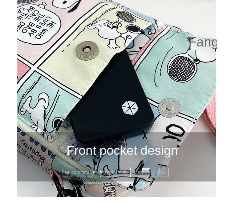 Bolsa de Ombro Cartoon Corner Creature Snoop - Estilo Descomplicado para Mulheres