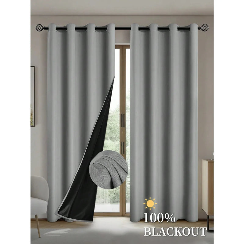 Cortina Blackout com Forro Isolante - Elegância e Conforto para Seu Lar!