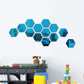 Adesivo de Espelho 3D Hexagonal para Parede - Decoração Moderna e Personalizada