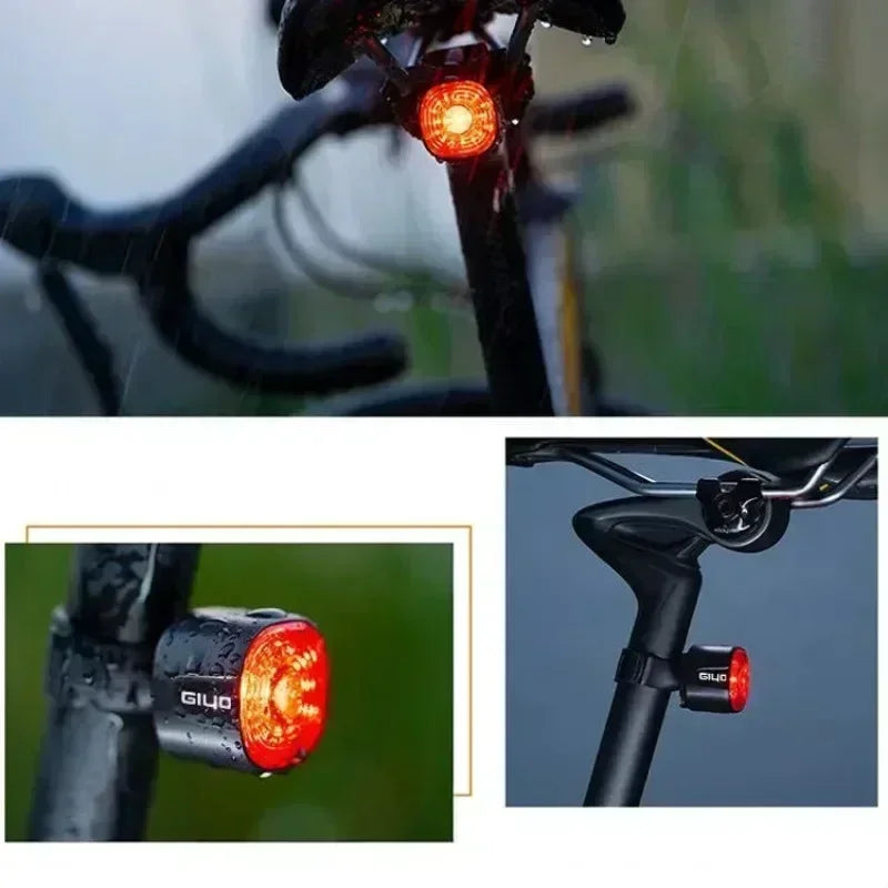 Luz Traseira Inteligente para Bicicleta GIYO – Segurança e Visibilidade com Sensor Automático