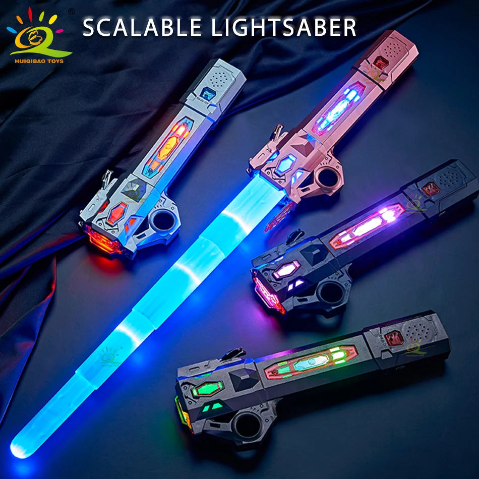 Sabre de Luz Retrátil com Efeitos Sonoros e Luminosos