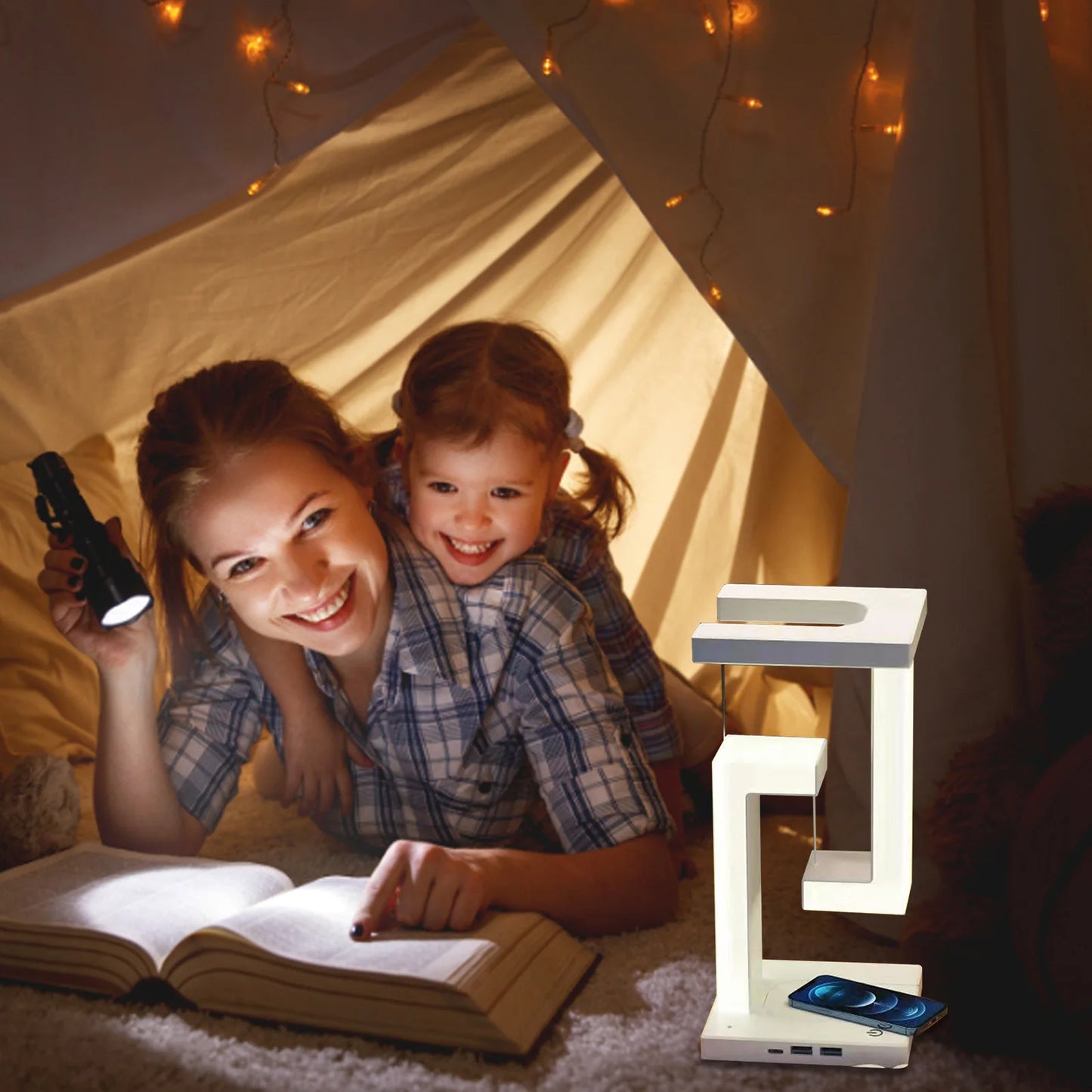 Luminária LED Suspensa Anti-Gravity – Um Toque Futurista na Sua Decoração!
