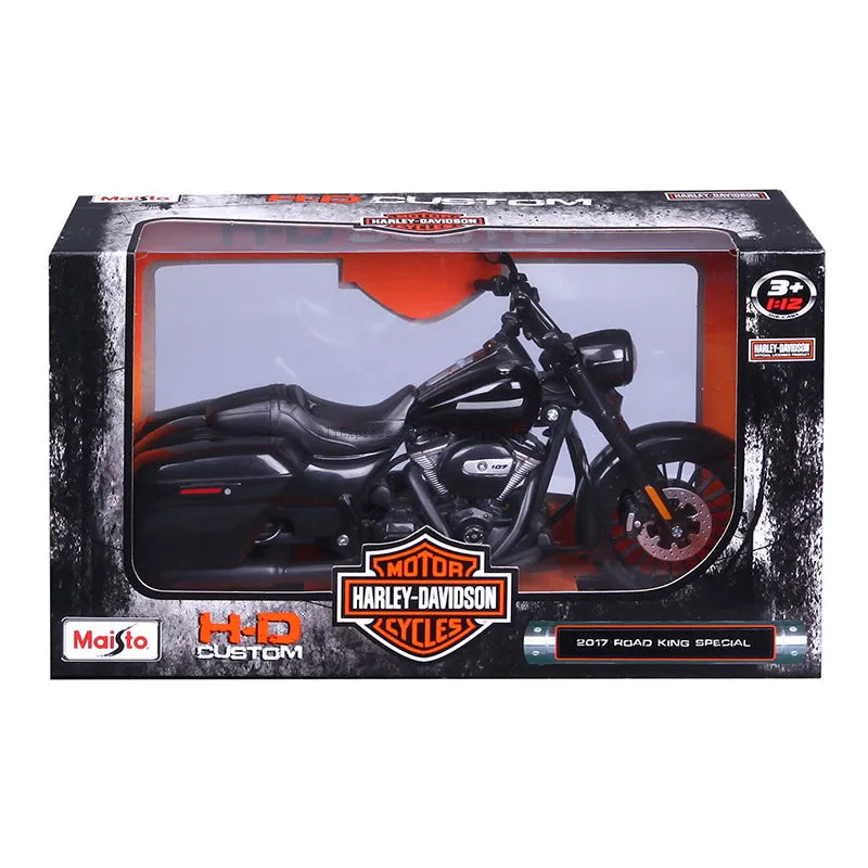 🏍️ Miniatura Harley-Davidson Road King Special 2017 1:12 Maisto – Moto Clássica Colecionável (Diecast)