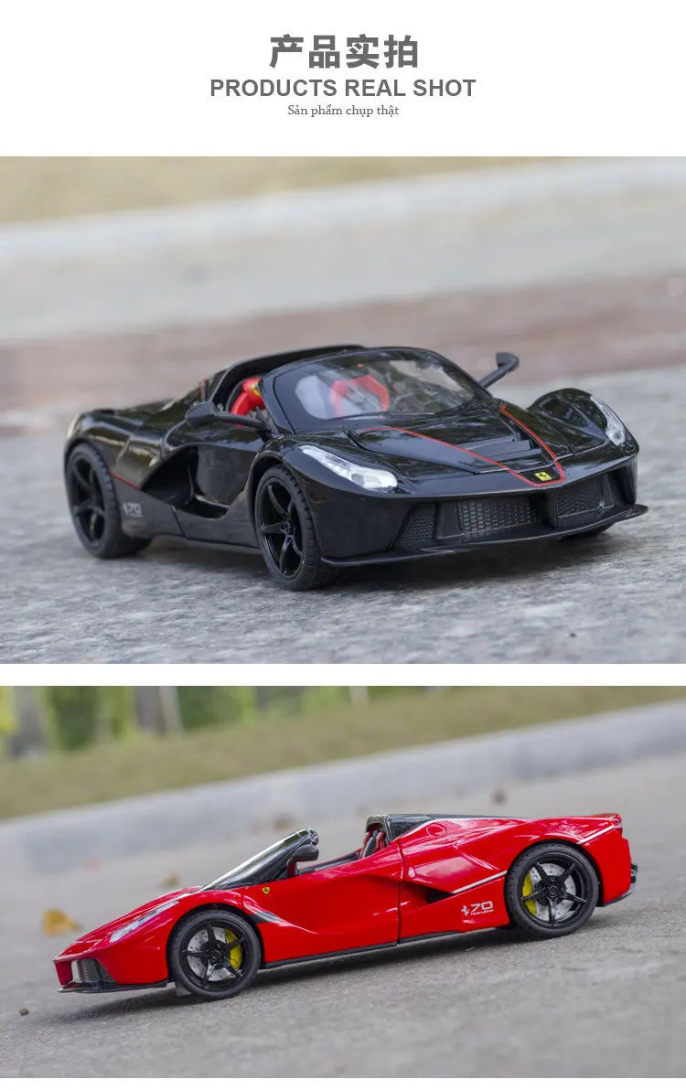 🏎️ Miniatura Ferrari LaFerrari Conversível 1:22 Welly – Modelo de Corrida Colecionável (Diecast)