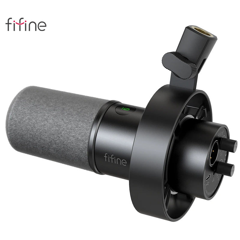 FIFINE K688 – Microfone Dinâmico XLR/USB para Gravação e Streaming