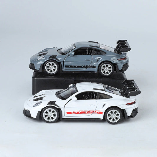 🏎️ Miniatura Porsche 911 GT3 RS 1:36 – Supercarro Esportivo em Liga Metálica com Sistema Pull Back (Diecast)