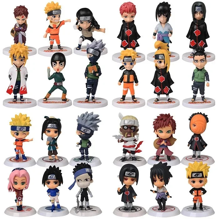 Figura Naruto Anime - Blind Box Lucky Box - Sasuke, Kakashi e Itachi