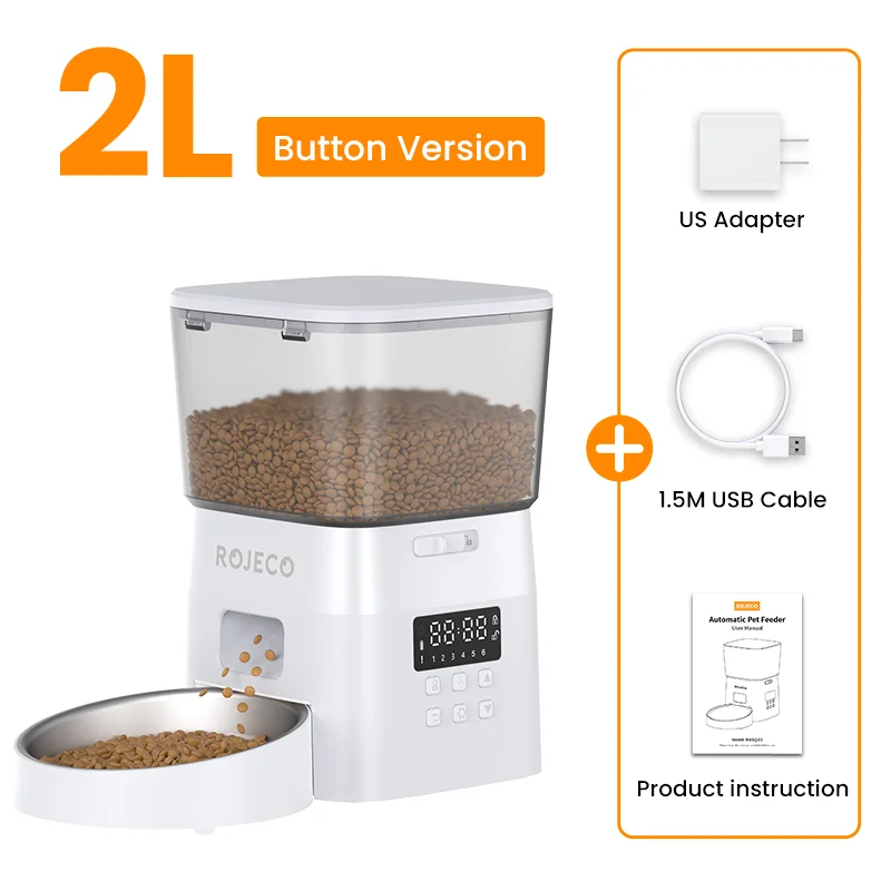 Alimentador Automático ROJECO para Gatos e Cães!