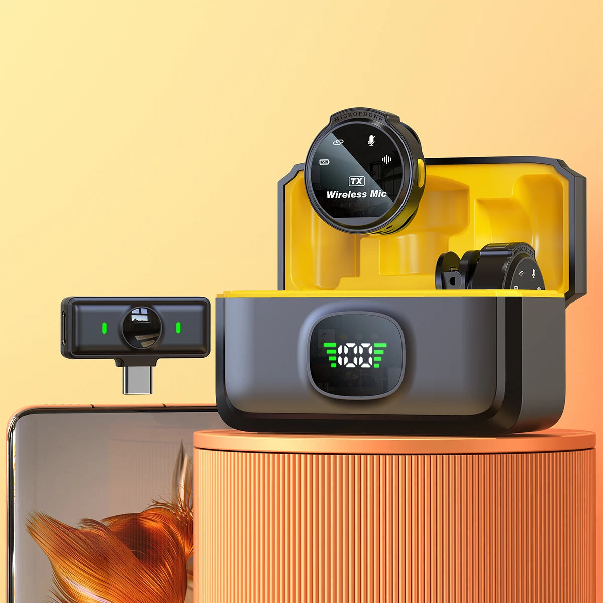 Microfone Lavalier Xiaomi Wireless – Som Claro e Sem Fios