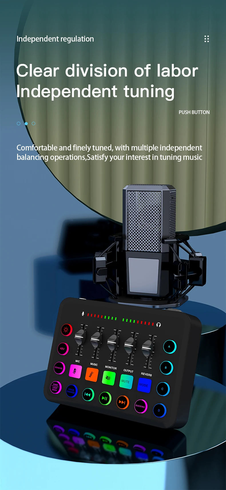 F11 Live Sound Card Streaming – Mixagem Profissional para Streaming e Podcast