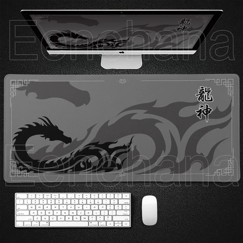 Mouse Pad Gamer XXL - Arte Japonesa do Dragão!