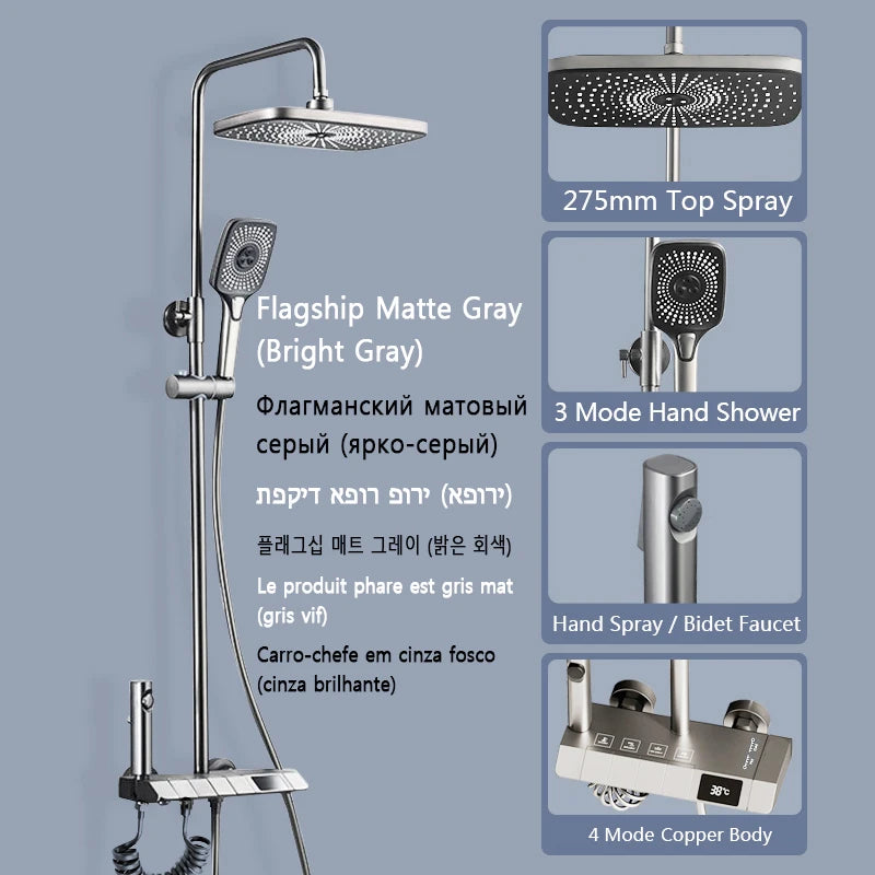 Kit Completo de Chuveiro Digital LED - Luxo e Conforto!